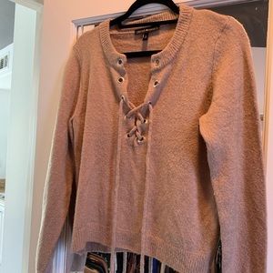 Blush sweater boxy top